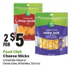 Big Y Food Club Cheese Sticks offer