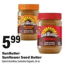Big Y Sunbutter sunflower seed butter offer