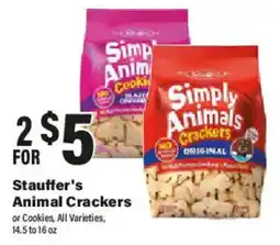 Big Y Stauffer's Animal Crackers offer