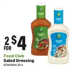 Big Y Food Club Salad Dressing offer