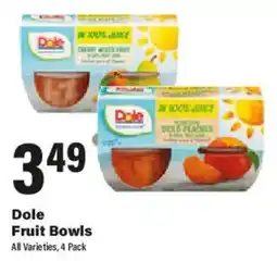Big Y Dole Fruit Bowls offer