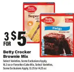Big Y Betty Crocker Brownie Mix offer