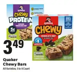 Big Y Quaker chewy bars offer