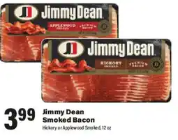 Big Y Jimmy Dean Smoked Bacon offer