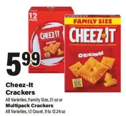 Big Y Cheez-it Crackers offer