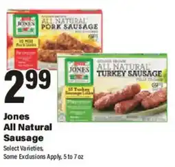 Big Y Jones All Natural Sausage offer