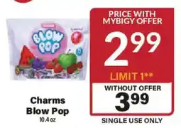 Big Y Charms Blow Pop offer