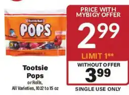 Big Y Tootsie Pops offer