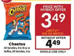 Big Y Cheetos offer