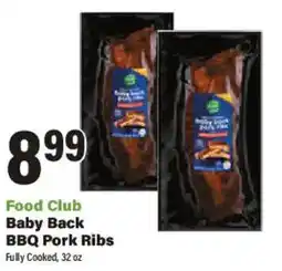 Big Y Food Club Baby Back BBQ Pork Ribs offer