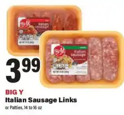 Big Y Big Y Italian Sausage Links offer