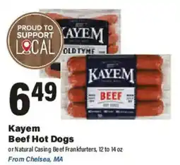 Big Y Kayem Beef Hot Dogs offer