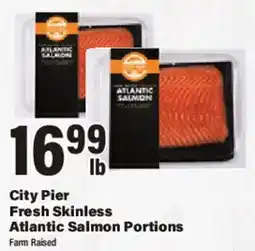 Big Y City Pier Fresh Skinless Atlantic Salmon Portions offer