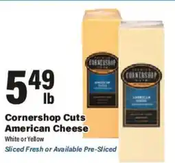 Big Y Cornershop Cuts American Cheese offer