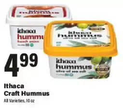Big Y Ithaca Craft Hummus offer