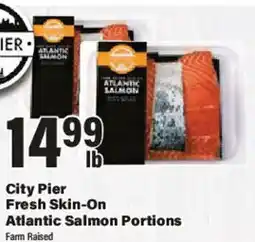 Big Y City Pier Fresh Skin-On Atlantic Salmon Portions offer