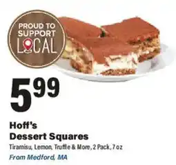 Big Y Hoff's dessert squares offer