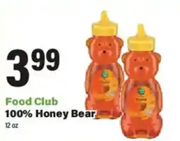 Big Y Food Club 100% Honey Bear offer