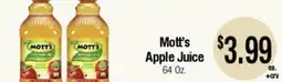 Big Saver Foods Mott's Apple Juice offer