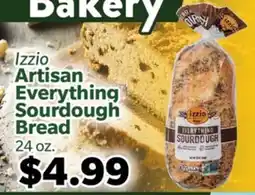 Living Fresh Market Izzio Artisan Everything Sourdough Bread offer
