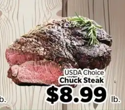 Living Fresh Market USDA Choice Chuck Steak offer