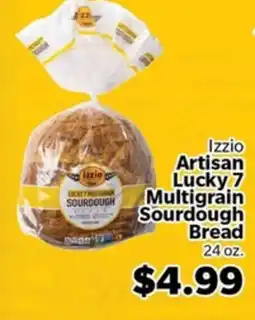 Living Fresh Market Izzio Artisan Lucky 7 Multigrain Sourdough Bread offer