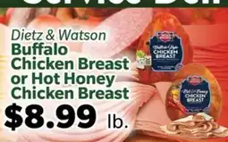 Living Fresh Market Dietz & Watson Buffalo Chicken Breast or Hot Honey Chicken Breast offer