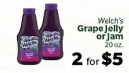 Living Fresh Market Welch's Grape Jelly or Jam offer