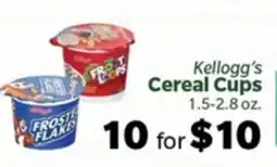 Living Fresh Market Kellogg's Cereal Cups offer