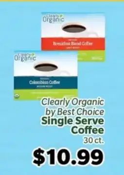 Living Fresh Market Clearly Organic by Best Choice Single Serve Coffee offer
