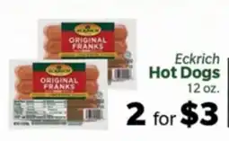 Living Fresh Market Eckrich Hot Dogs offer