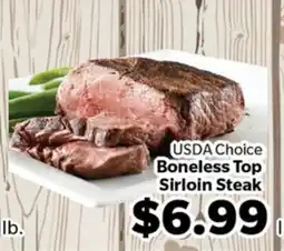 Living Fresh Market USDA Choice Boneless Top Sirloin Steak offer