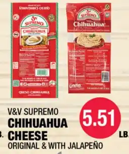 Carnicerias Jimenez V&V SUPREMO CHIHUAHUA CHEESE offer