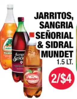 Carnicerias Jimenez JARritos, Sangria Señorial & Sidral Mundet offer