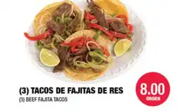Carnicerias Jimenez (3) TACOS DE FAJITAS DE RES offer