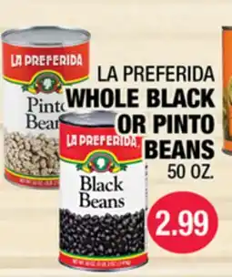 Carnicerias Jimenez LA PREFERIDA WHOLE BLACK OR PINTO BEANS offer
