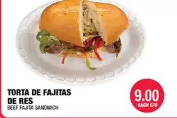 Carnicerias Jimenez TORTA DE FAJITAS DE RES offer