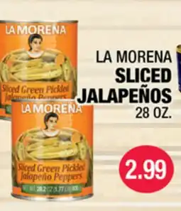 Carnicerias Jimenez LA MORENA SLICED JALAPEÑOS offer