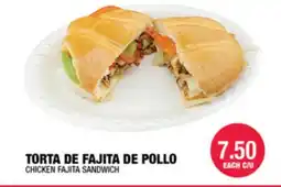 Carnicerias Jimenez CHICKEN FAJITA SANDWICH offer