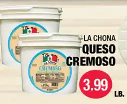 Carnicerias Jimenez LA CHONA QUESO CREMOSO offer