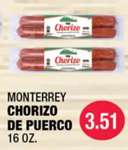 Carnicerias Jimenez MONTERREY CHORIZO DE PUERCO offer