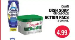 Carnicerias Jimenez DAWN DISH SOAP OR CASCADE ACTION PACS offer