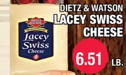 Carnicerias Jimenez DIETZ & WATSON LACEY SWISS CHEESE offer