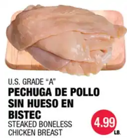 Carnicerias Jimenez PECHUGA DE POLLO SIN HUESO EN BISTEC offer
