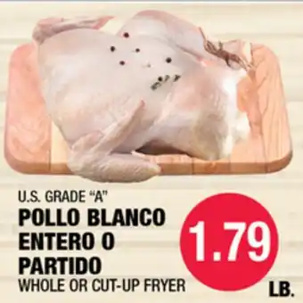Carnicerias Jimenez U.S. GRADE A POLLO BLANCO ENTERO O PARTIDO offer