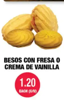 Carnicerias Jimenez BESOS CON FRESA O CREMA DE VAINILLA offer