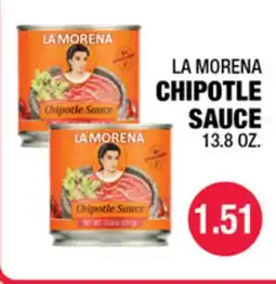 Carnicerias Jimenez LA MORENA CHIPOTLE SAUCE offer
