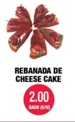 Carnicerias Jimenez REBANADA DE CHEESE CAKE offer