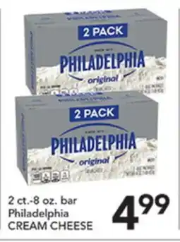 Pete's Fresh Market 2 ct.-8 oz. bar Philadelphia CREAM CHEESE offer