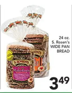 Pete's Fresh Market 24 oz. S. Rosen's WIDE PAN BREAD offer